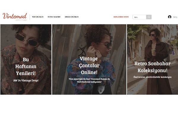 Vintage mood page