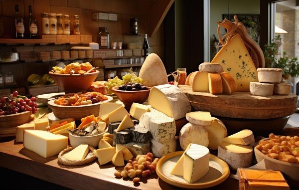 Different french cheese rolls inside Top 3 Places to Buy Cheese in Istanbul, Turkey