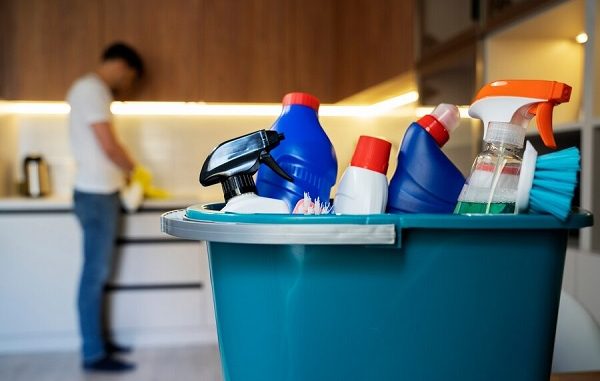 Servant doing chores in the house. Top 3 best places to find cleaning supplies in Istanbul, Turkey