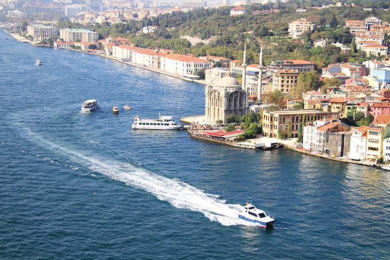 Panoramic view of Bosphorous