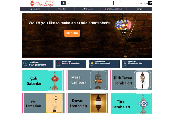 Turkish lamp page