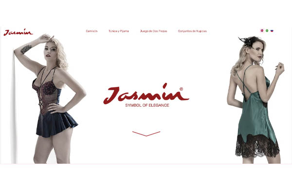 Jasmine lingerie page