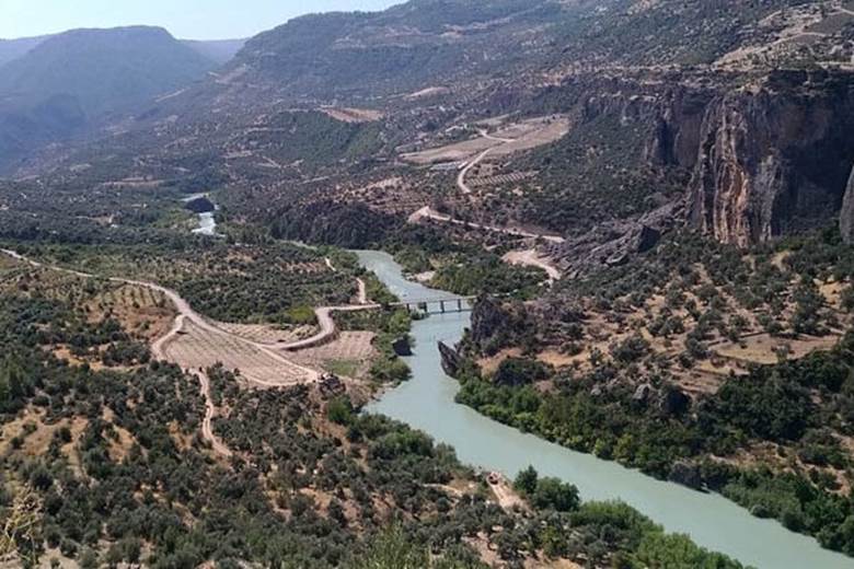Göksu river panoramic.
