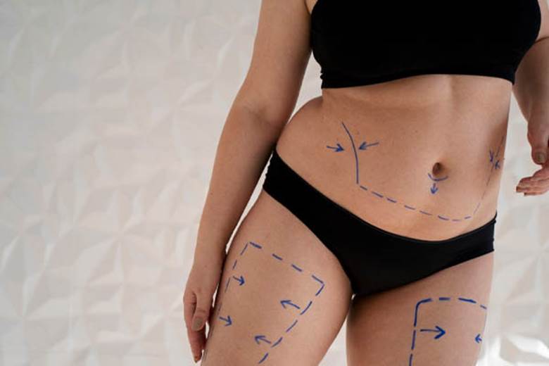 body-woman-marker-trace-front-view 