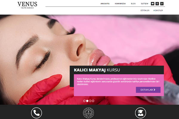 Venus adademy page